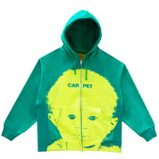 Babyphat Double Zip Hoodie - Clover Green