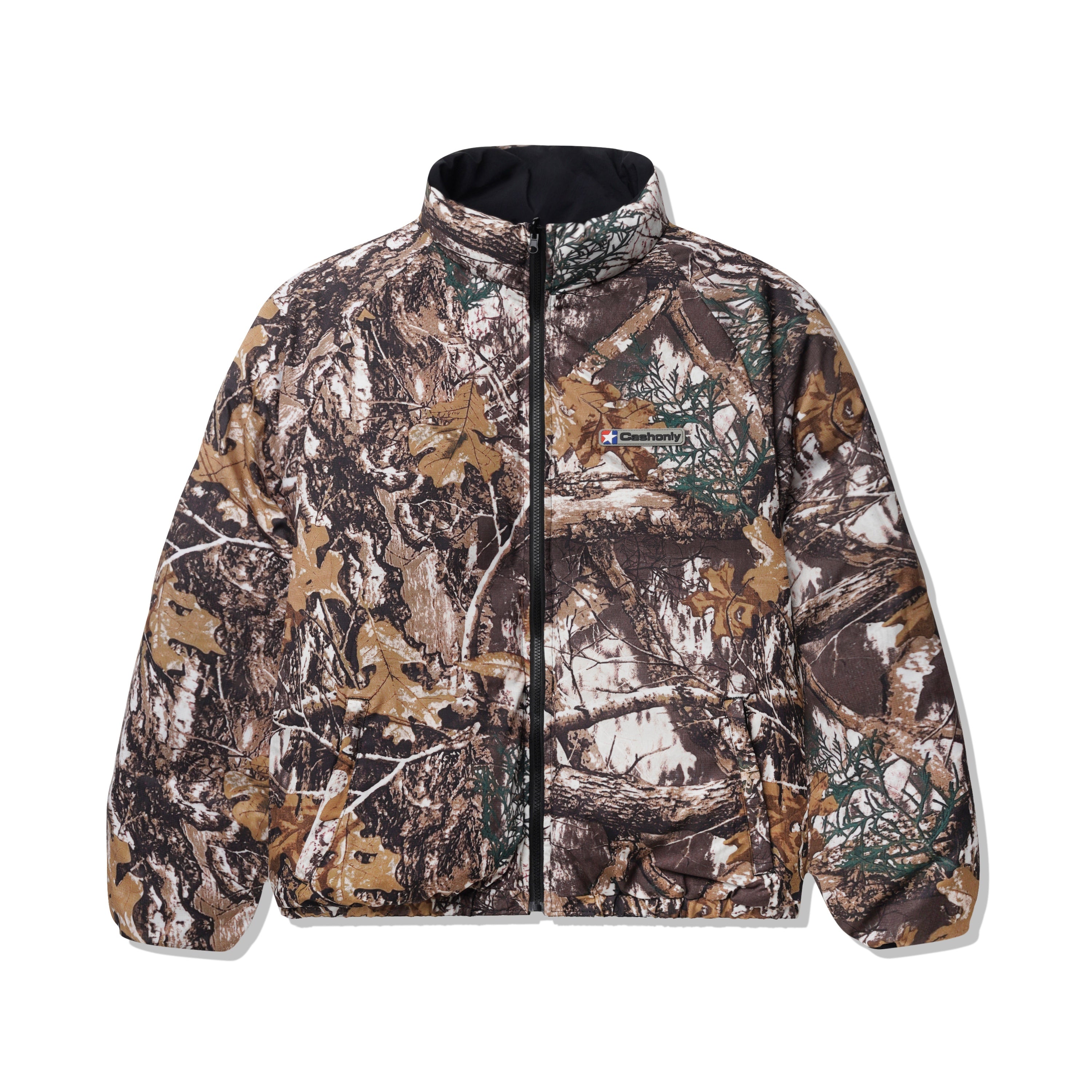 Grove Reversible Puffer Jacket - Black/Camo