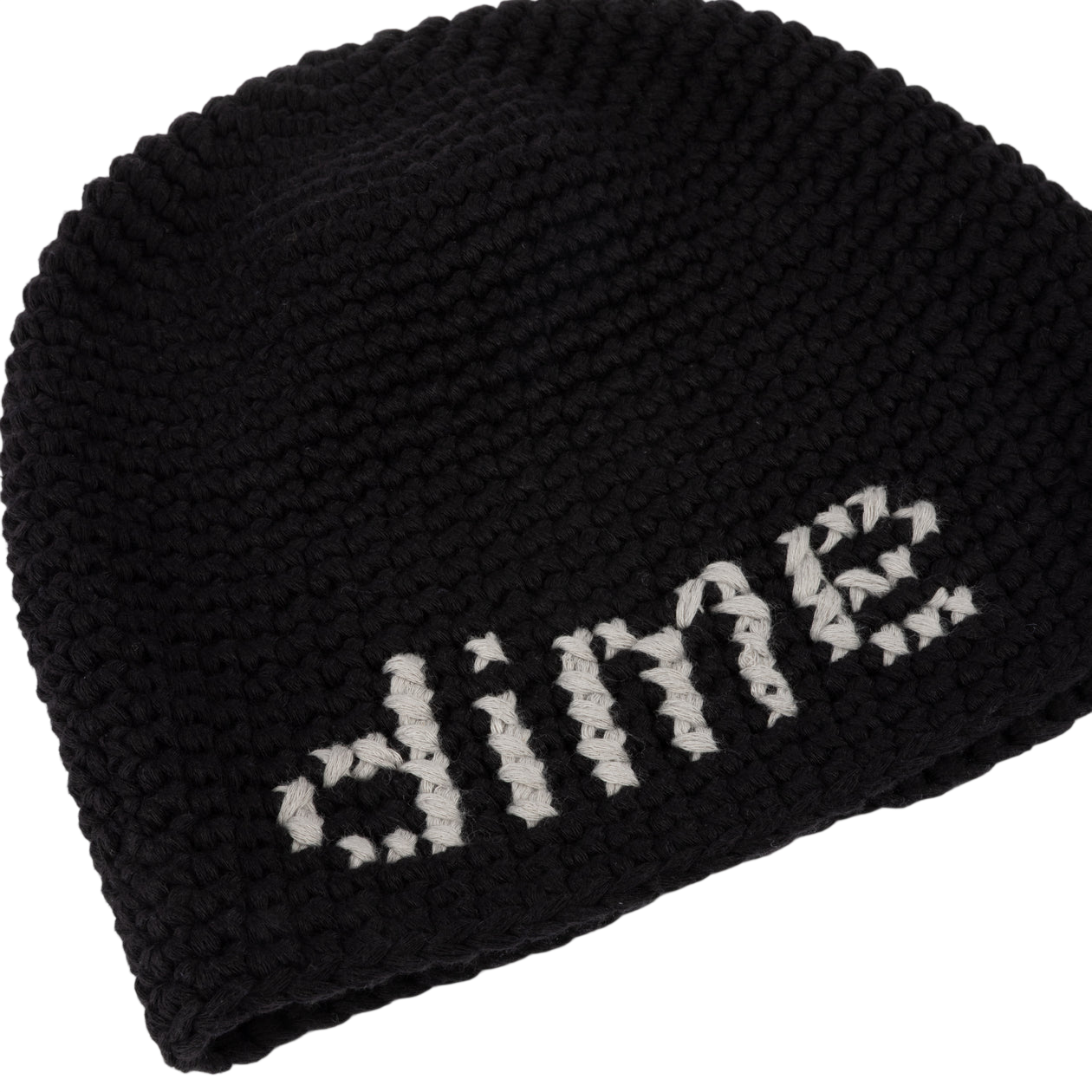 Tuque Skully en Crochet - Noir