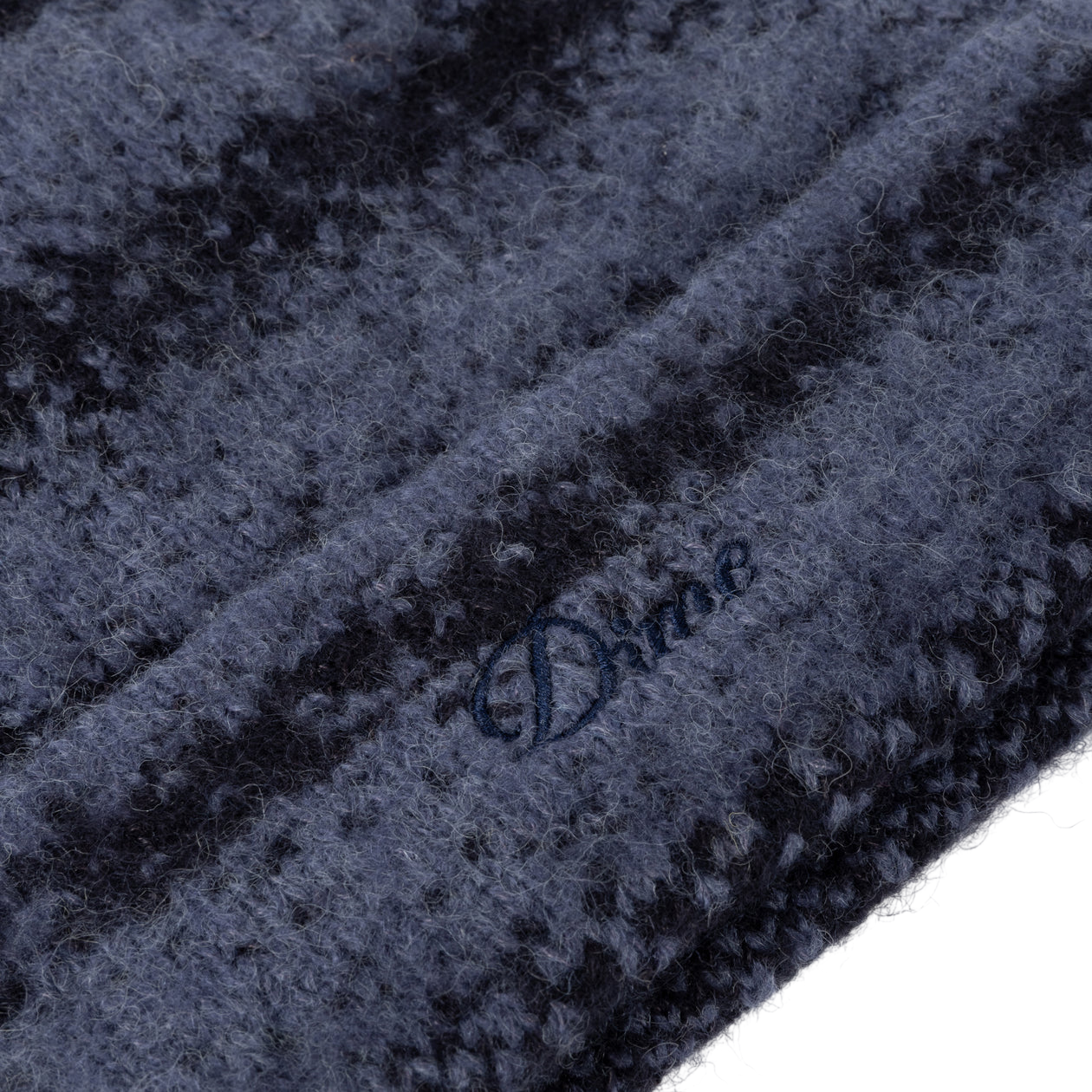 Tuque en Mohair à Rayures - Bleu