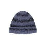 Tuque en Mohair à Rayures - Bleu