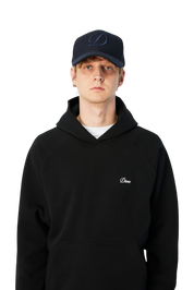 D Full Fit Cap - Herringbone Navy