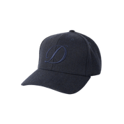 D Full Fit Cap - Herringbone Navy