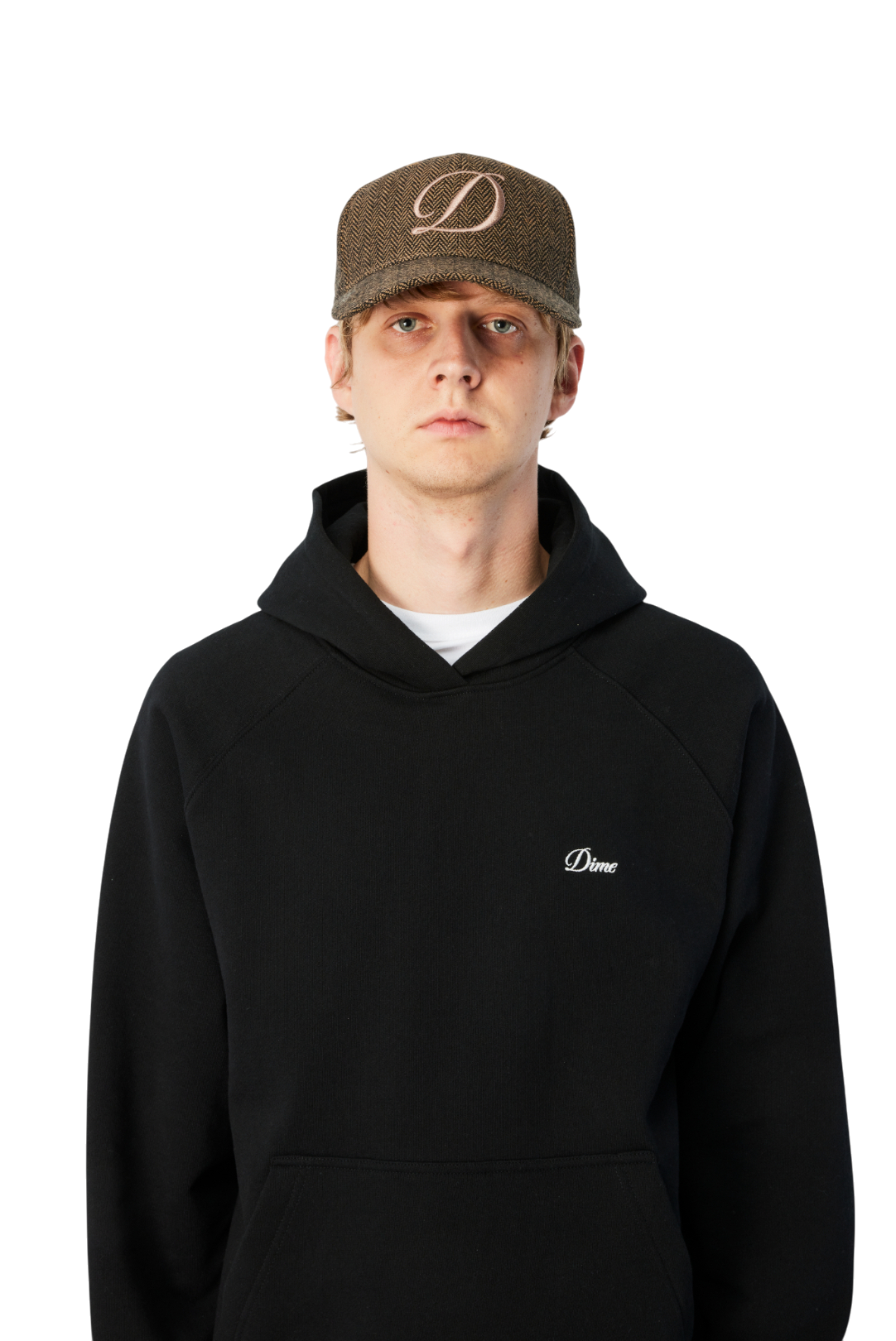 D Full Fit Cap - Herringbone Oak