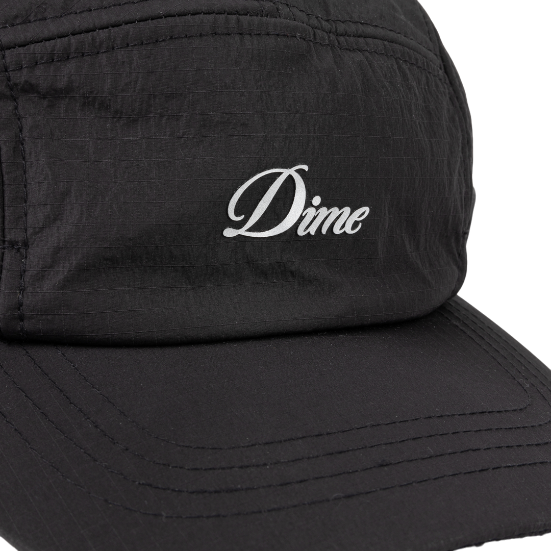 Cursive Earflap Cap - Black