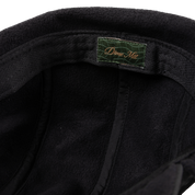 Cursive Earflap Cap - Black