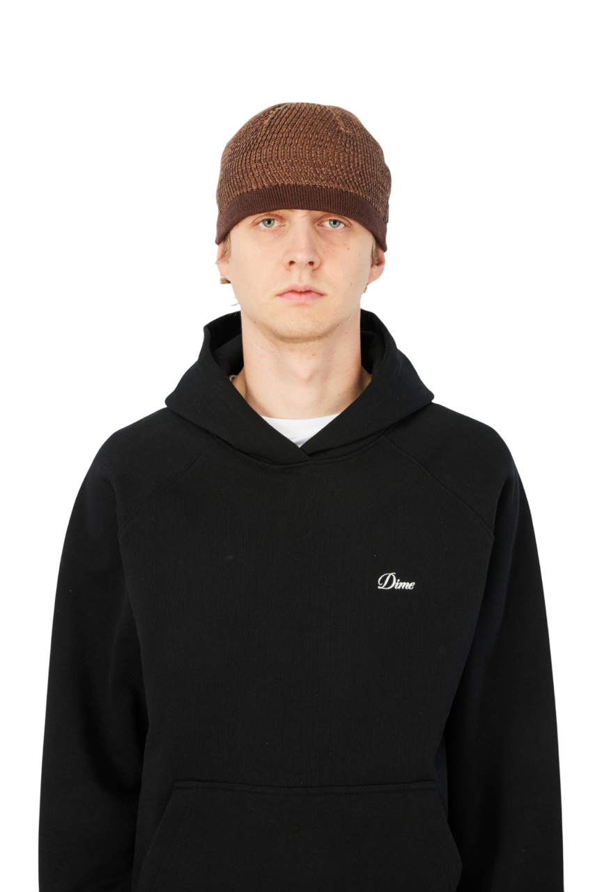 Wave Knit Skully - Brown