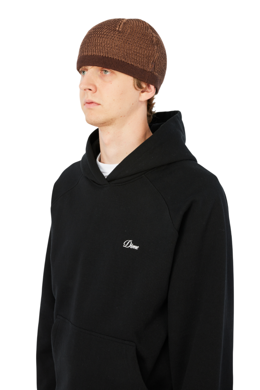 Wave Knit Skully - Brown