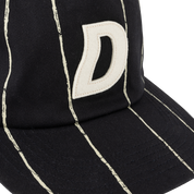 Pinstriped Worker Casquette - Noir