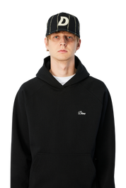 Pinstriped Worker Casquette - Noir