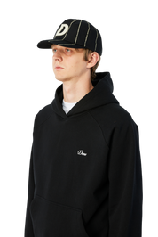 Pinstriped Worker Casquette - Noir
