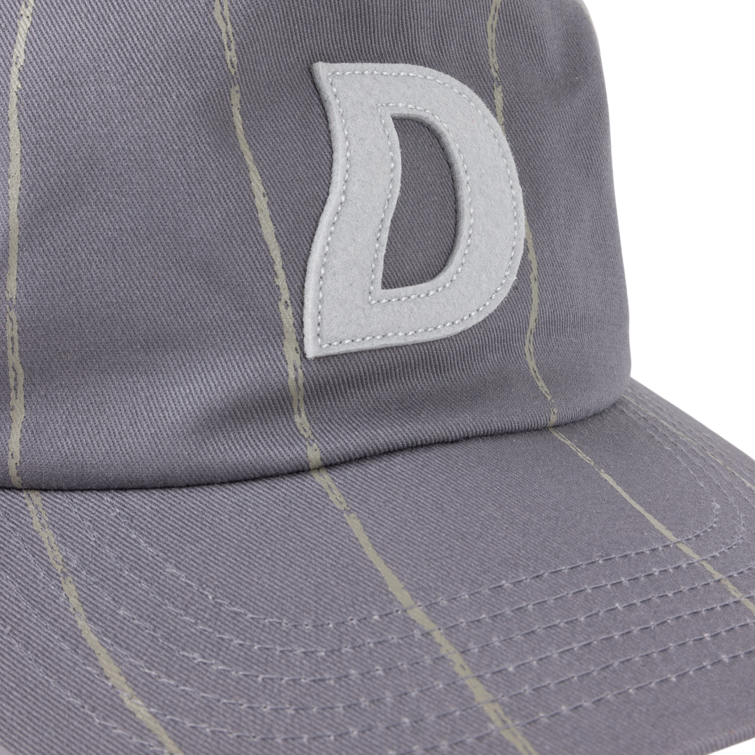 Pinstriped Worker Casquette - Gris