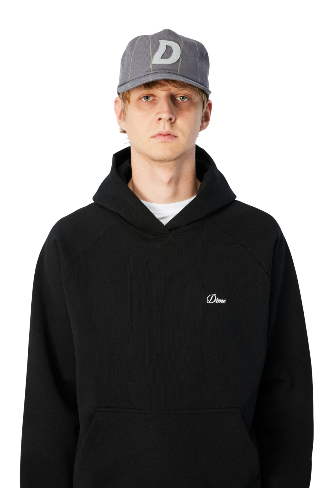 Pinstriped Worker Casquette - Gris