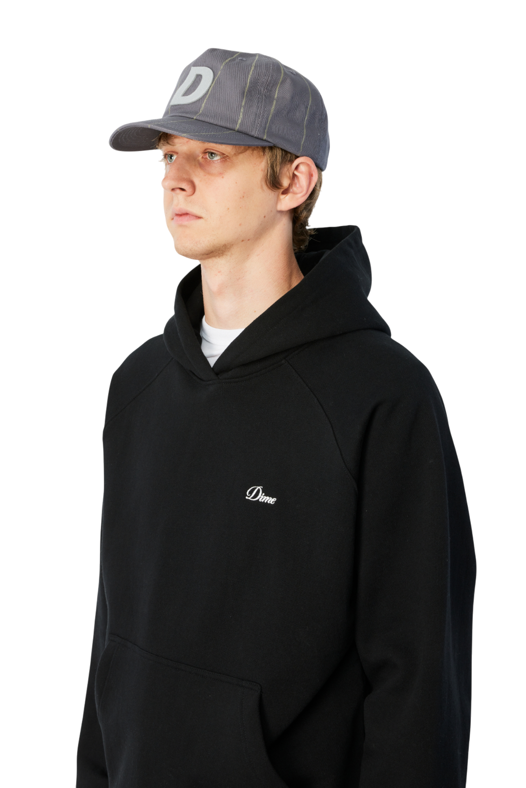 Pinstriped Worker Casquette - Gris