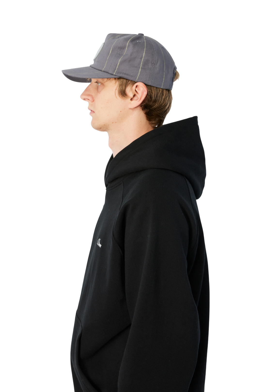 Pinstriped Worker Casquette - Gris