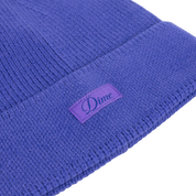 Cursive Rib Beanie - Purple