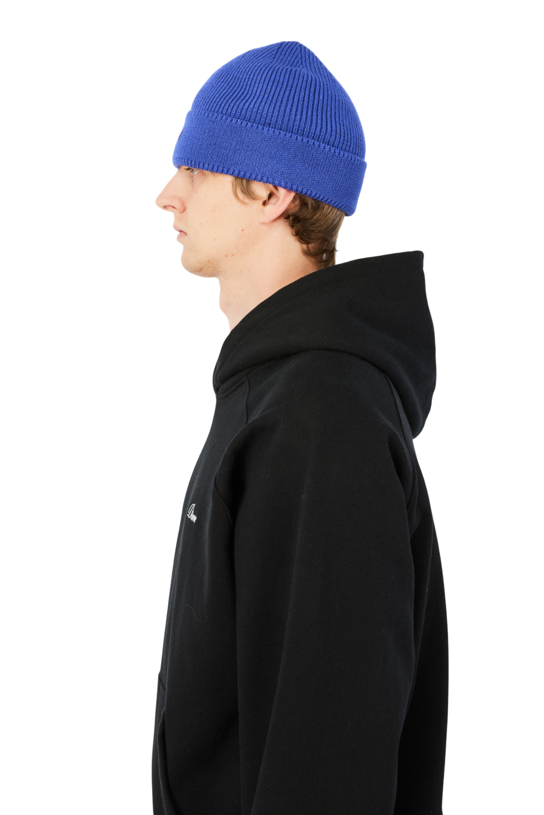 Cursive Rib Beanie - Purple