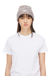 Fuzzy Fold Beanie - Blush Multi