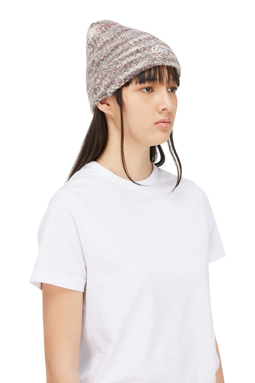 Fuzzy Fold Beanie - Blush Multi