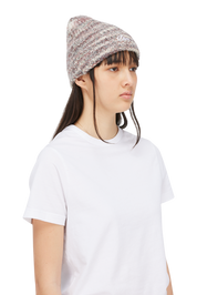 Fuzzy Fold Beanie - Blush Multi