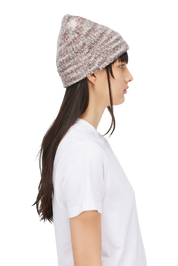 Fuzzy Fold Beanie - Blush Multi