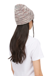 Fuzzy Fold Beanie - Blush Multi