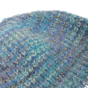 Fuzzy Fold Beanie - Blue Multi