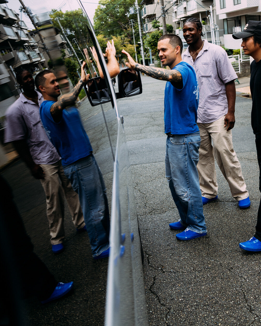 Skate Old Skool Ghillie - 2risers Navy/White