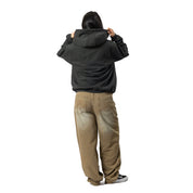 HDL Monogram Zip Hood - Washed Black