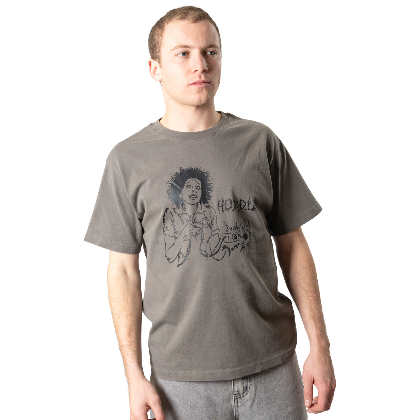 Hoddle Shock Tee - Faded Black