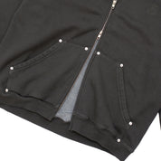HDL Monogram Zip Hood - Washed Black