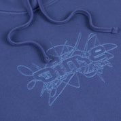 Sweat à capuche Glyph - Bleu nuit