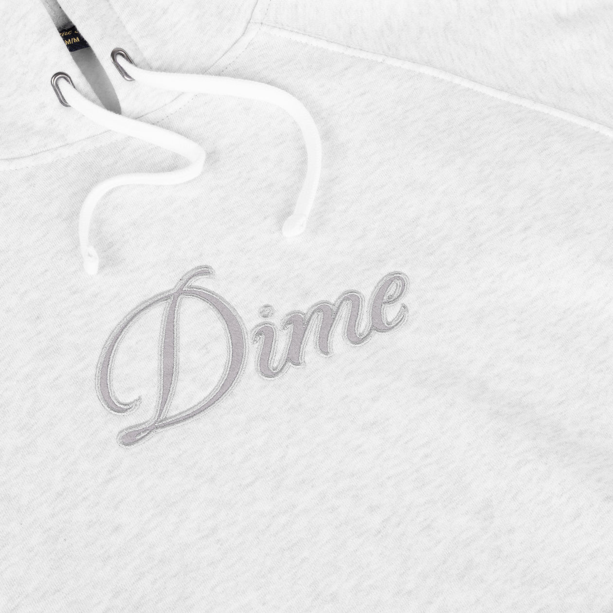 Sweat à Capuche Cursive - Gris Cendré