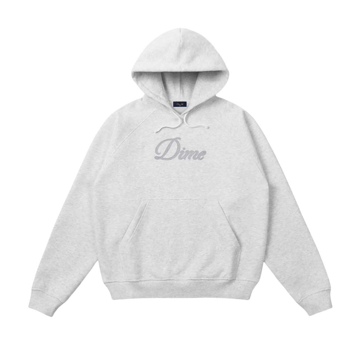 Sweat à Capuche Cursive - Gris Cendré