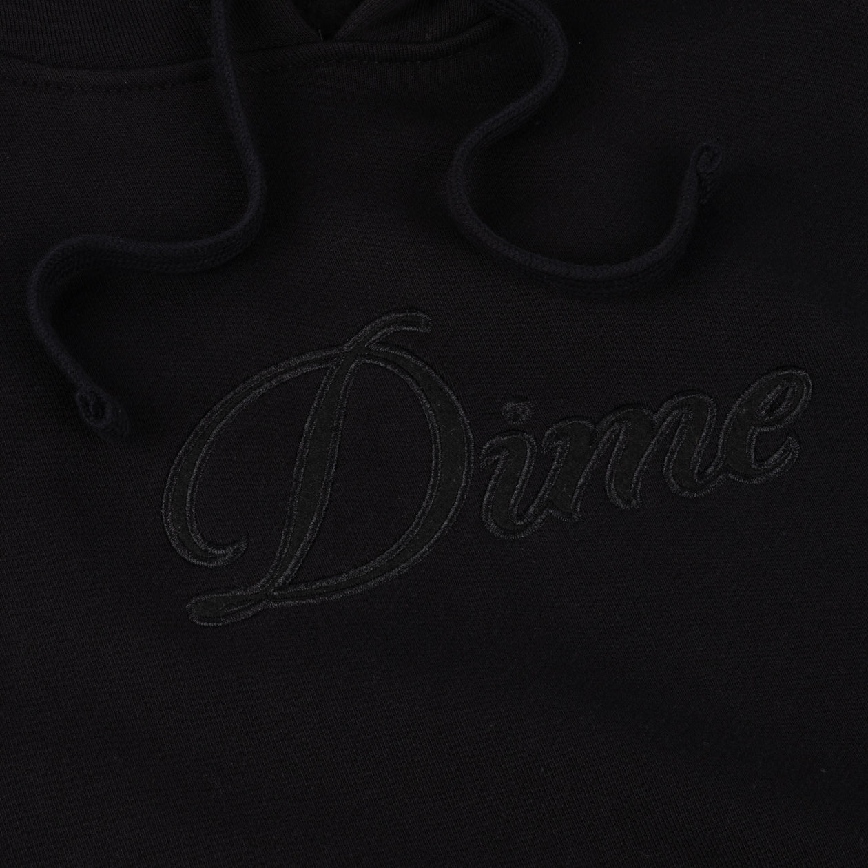 Hoodie Cursive Logo - Noir