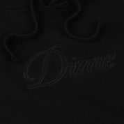 Hoodie Cursive Logo - Noir
