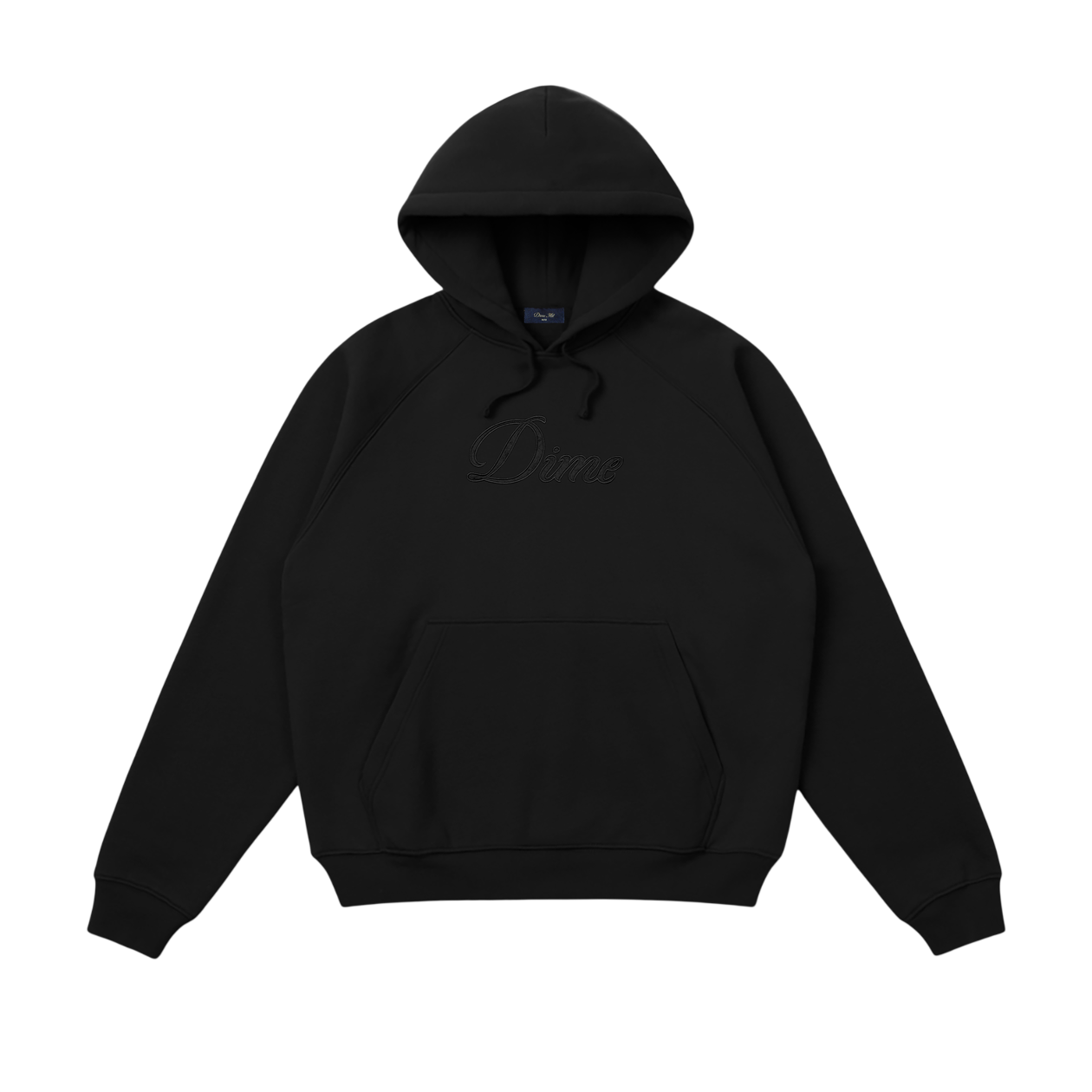 Hoodie Cursive Logo - Noir