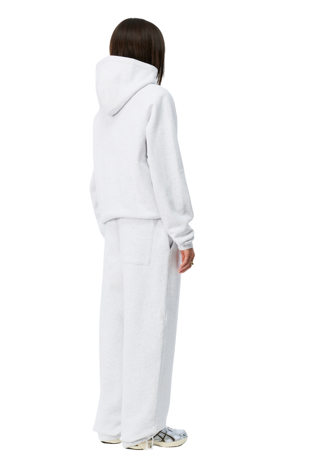 Cursive Small Logo Sweat à Capuche - Gris Cendré