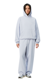 Cursive Small Logo Sweat à Capuche - Gris Lavande