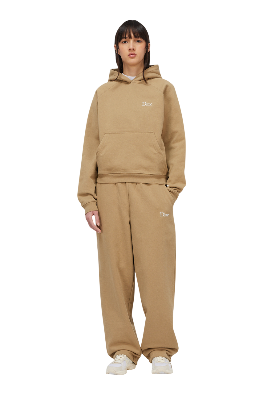 Classic Small Logo Hoodie - Tan