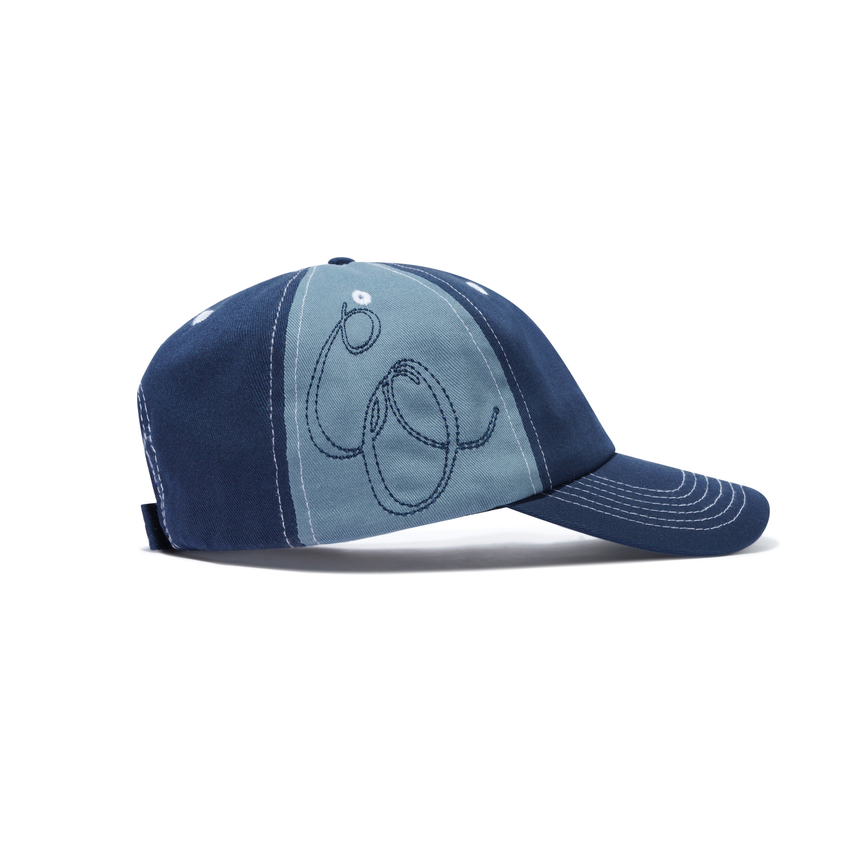 Casquette à 6 panneaux pour la mi-temps - Bleu marine