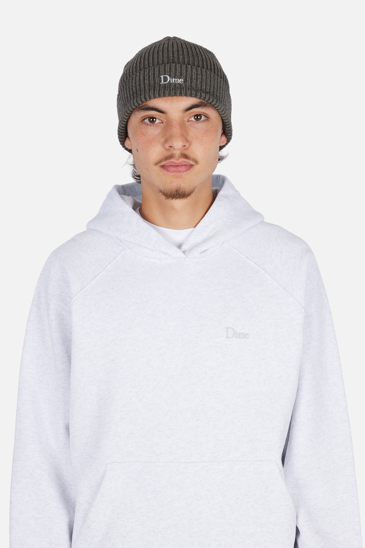 Rib Fold Beanie - Dark Gray