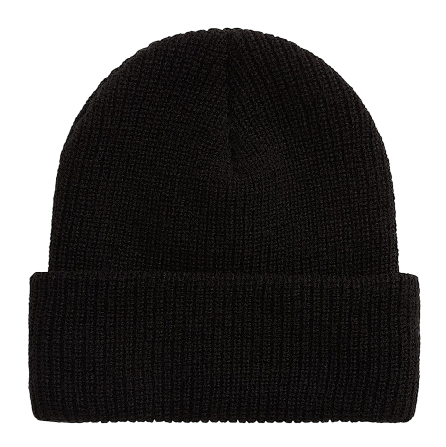 Hex Patch Cuff Beanie - Black