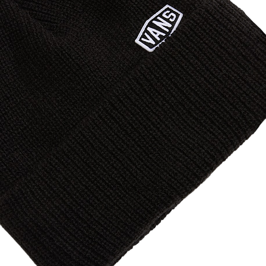 Hex Patch Cuff Beanie - Black