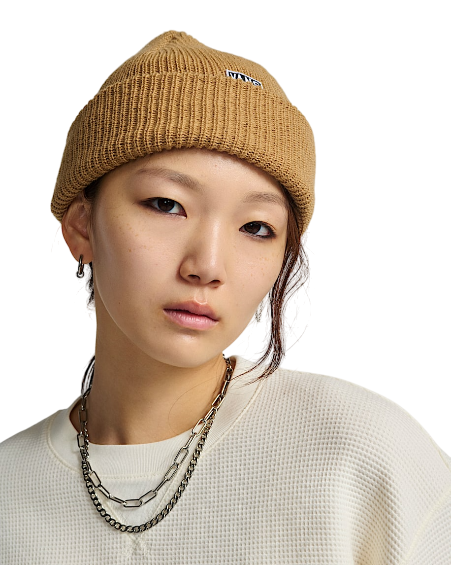 Hex Patch Cuff Tuque - Taupe Chaleureux