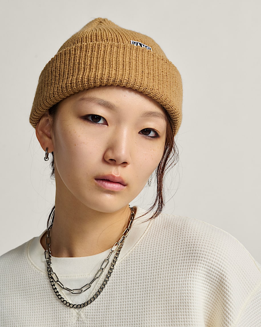 Hex Patch Cuff Tuque - Taupe Chaleureux