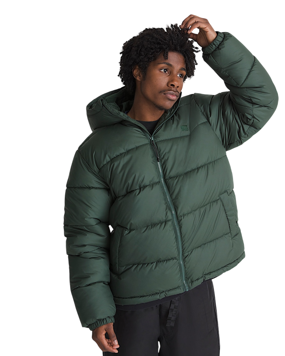 Hillgate Hooded Puffer Jacket - Oil Green