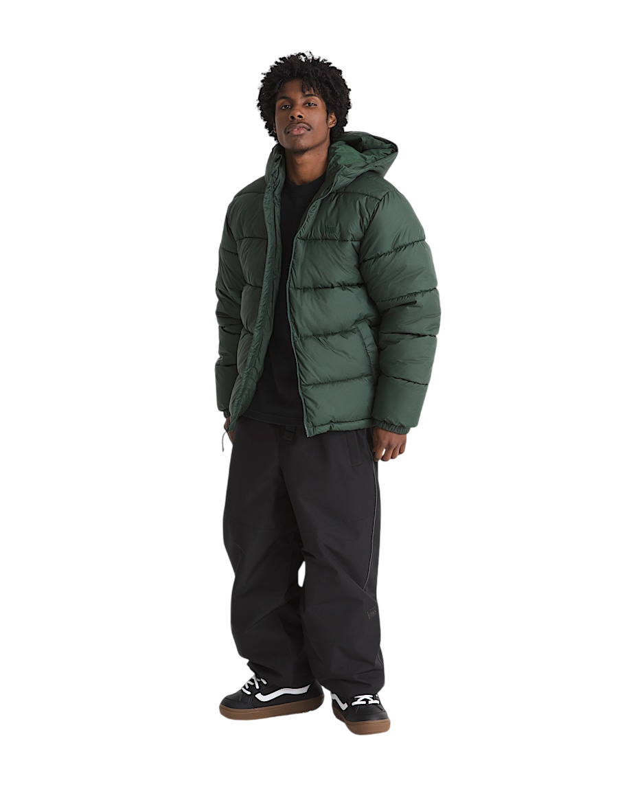 Hillgate Hooded Puffer Jacket - Oil Green