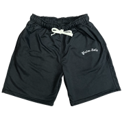 Arch Embroidered French Terry Shorts - Black