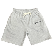 Arch Embroidered French Terry Shorts - Grey